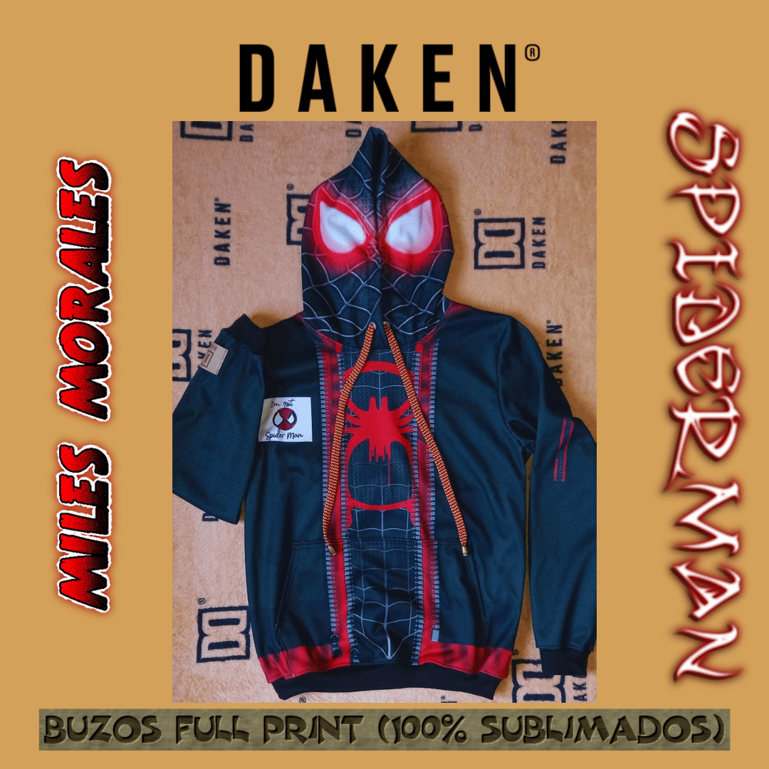 Buzo Miles Morales Campera Daken